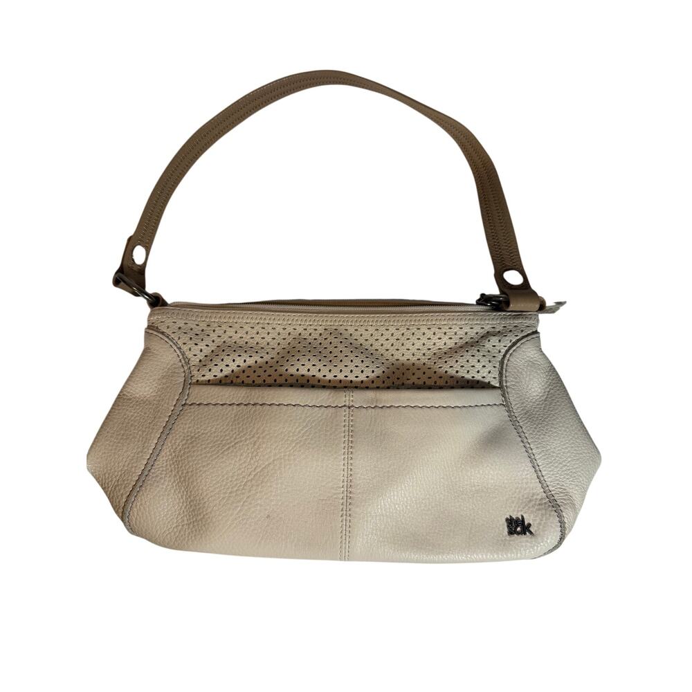 The Sak Iris Small Hobo Handbag Perforated Leather in Stone